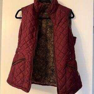 Weatherproof Women's Quilted Maroon Vest